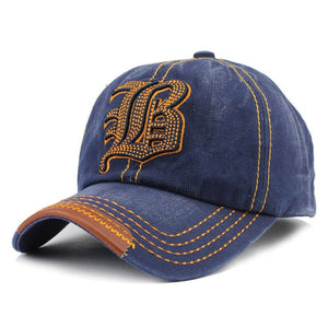 Cotton Embroidery Letter W Baseball Cap