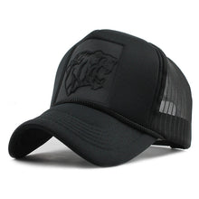 Load image into Gallery viewer, Hip Hop Black leopard Print Curved Baseball Caps