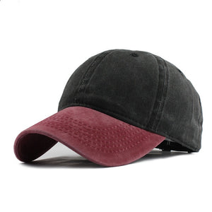 Mixed colors Washed Denim Baseball Cap