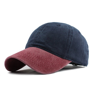 Mixed colors Washed Denim Baseball Cap