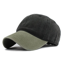 Load image into Gallery viewer, Mixed colors Washed Denim Baseball Cap