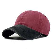 Load image into Gallery viewer, Mixed colors Washed Denim Baseball Cap