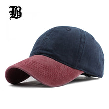 Load image into Gallery viewer, Mixed colors Washed Denim Baseball Cap