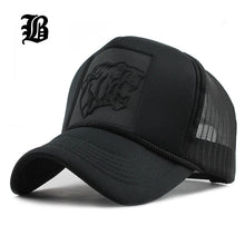 Load image into Gallery viewer, Hip Hop Black leopard Print Curved Baseball Caps