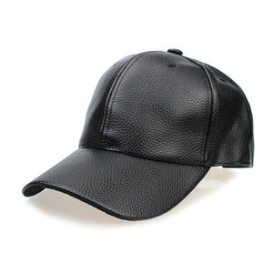 Cool!new fashion PU black Baseball Cap