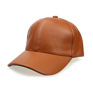 Cool!new fashion PU black Baseball Cap