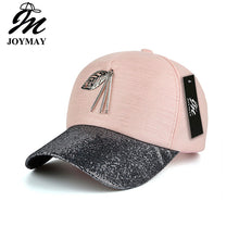 Load image into Gallery viewer, Women Metal Leaf  Bling Visor Baseball Cap