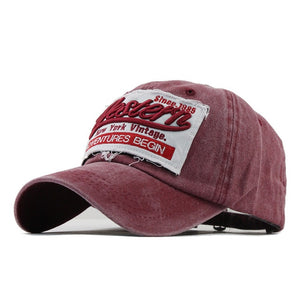 Summer Baseball Embroidery Cap