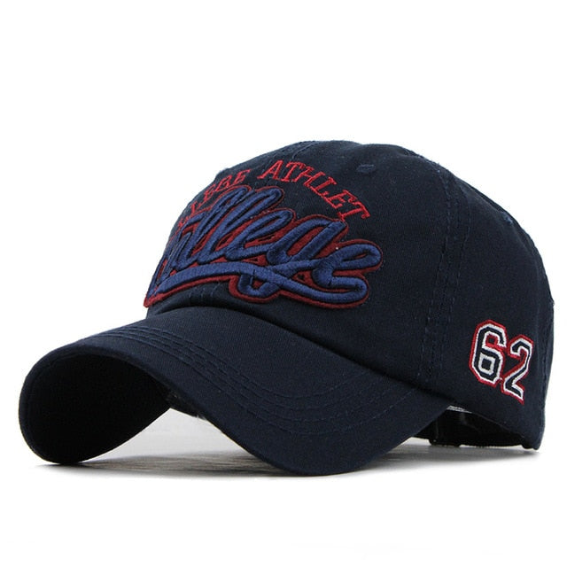 Baseball cap Cotton Embroidery Casual Fitted