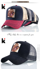 Load image into Gallery viewer, Mesh Baseball Cap Bear Embroidery