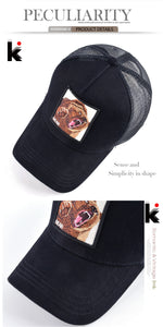 Mesh Baseball Cap Bear Embroidery