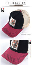 Load image into Gallery viewer, Baseball Cap Tiger Embroidery Patch Snap back