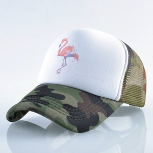 Summer Baseball Cap Flamingo