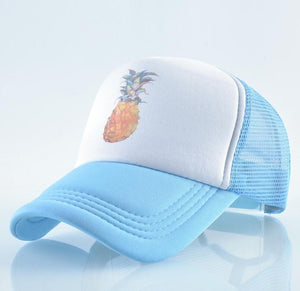 Summer Baseball Cap Pineapple Print