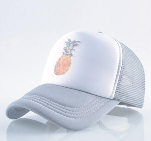 Summer Baseball Cap Pineapple Print