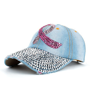 Women Breast Denim Cotton Baseball Cap