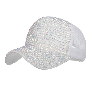 Summer season glitter wave mesh cap Woman Baseball Cap