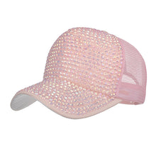 Load image into Gallery viewer, Summer season glitter wave mesh cap Woman Baseball Cap