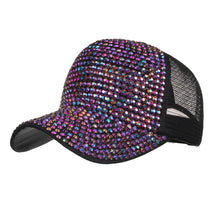 Load image into Gallery viewer, Summer season glitter wave mesh cap Woman Baseball Cap