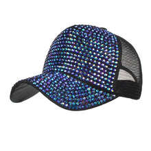 Load image into Gallery viewer, Summer season glitter wave mesh cap Woman Baseball Cap