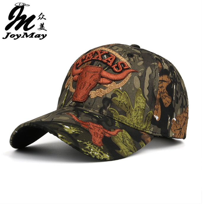 TEXAS Embroidery Unisex Couple Camouflage Baseball Cap