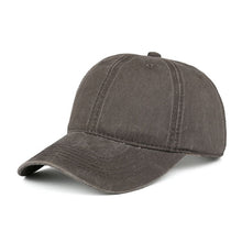 Load image into Gallery viewer, Washed Cotton Adjustable Solid color  Baseball Cap