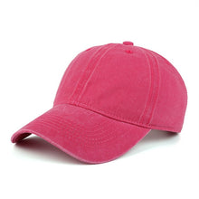 Load image into Gallery viewer, Washed Cotton Adjustable Solid color  Baseball Cap