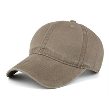 Load image into Gallery viewer, Washed Cotton Adjustable Solid color  Baseball Cap