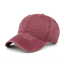 Load image into Gallery viewer, Washed Cotton Adjustable Solid color  Baseball Cap