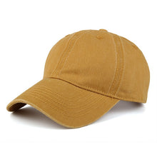 Load image into Gallery viewer, Washed Cotton Adjustable Solid color  Baseball Cap