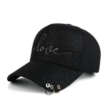 Load image into Gallery viewer, iron hoop bead on visor love Embroidery Baseball Cap