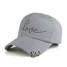 Load image into Gallery viewer, iron hoop bead on visor love Embroidery Baseball Cap