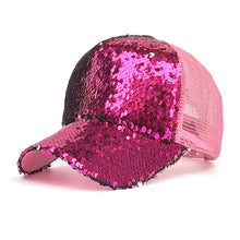 Load image into Gallery viewer, Woman favorite bling bling glitter Mesh Baseball Cap