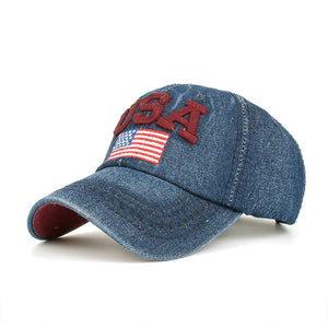 Baseball Cap USA flag embroidery