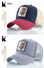 Load image into Gallery viewer, Baseball Cap Tiger Embroidery Patch Snap back