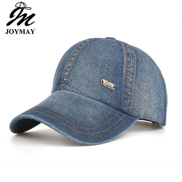 Denim Jean Solid color fashion outdoor Baseball Cap