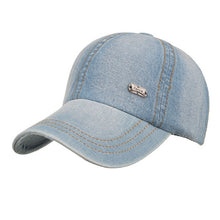 Load image into Gallery viewer, Denim Jean Solid color fashion outdoor Baseball Cap