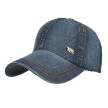 Load image into Gallery viewer, Denim Jean Solid color fashion outdoor Baseball Cap