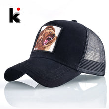 Load image into Gallery viewer, Mesh Baseball Cap Bear Embroidery