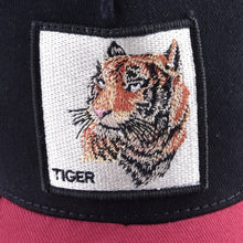 Load image into Gallery viewer, Baseball Cap Tiger Embroidery Patch Snap back