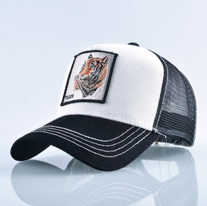 Baseball Cap Tiger Embroidery Patch Snap back