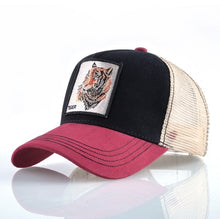 Load image into Gallery viewer, Baseball Cap Tiger Embroidery Patch Snap back