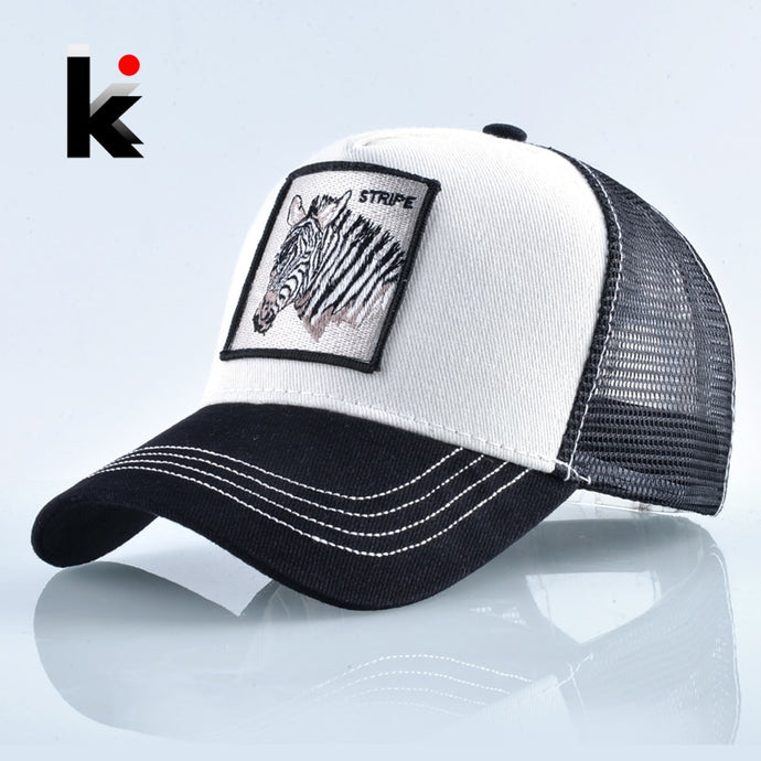 High Quality Zebra Embroidery Baseball Cap