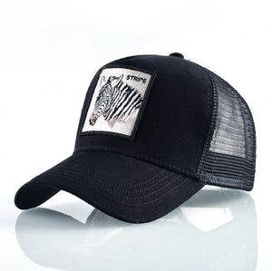 High Quality Zebra Embroidery Baseball Cap