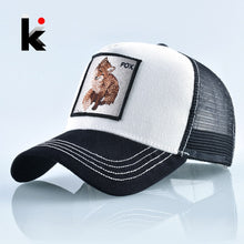 Load image into Gallery viewer, Fox Embroidery Patch Baseball Cap