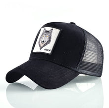 Load image into Gallery viewer, Trucker Hat Wolf Embroidery