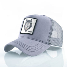 Load image into Gallery viewer, Trucker Hat Wolf Embroidery