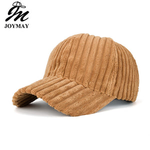 Solid Color Corduroy Winter Warm Baseball Cap