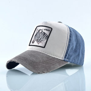 Unisex Baseball Cap Washed denim