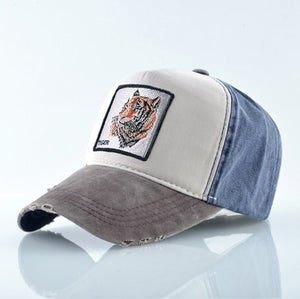 Unisex Baseball Cap Washed denim